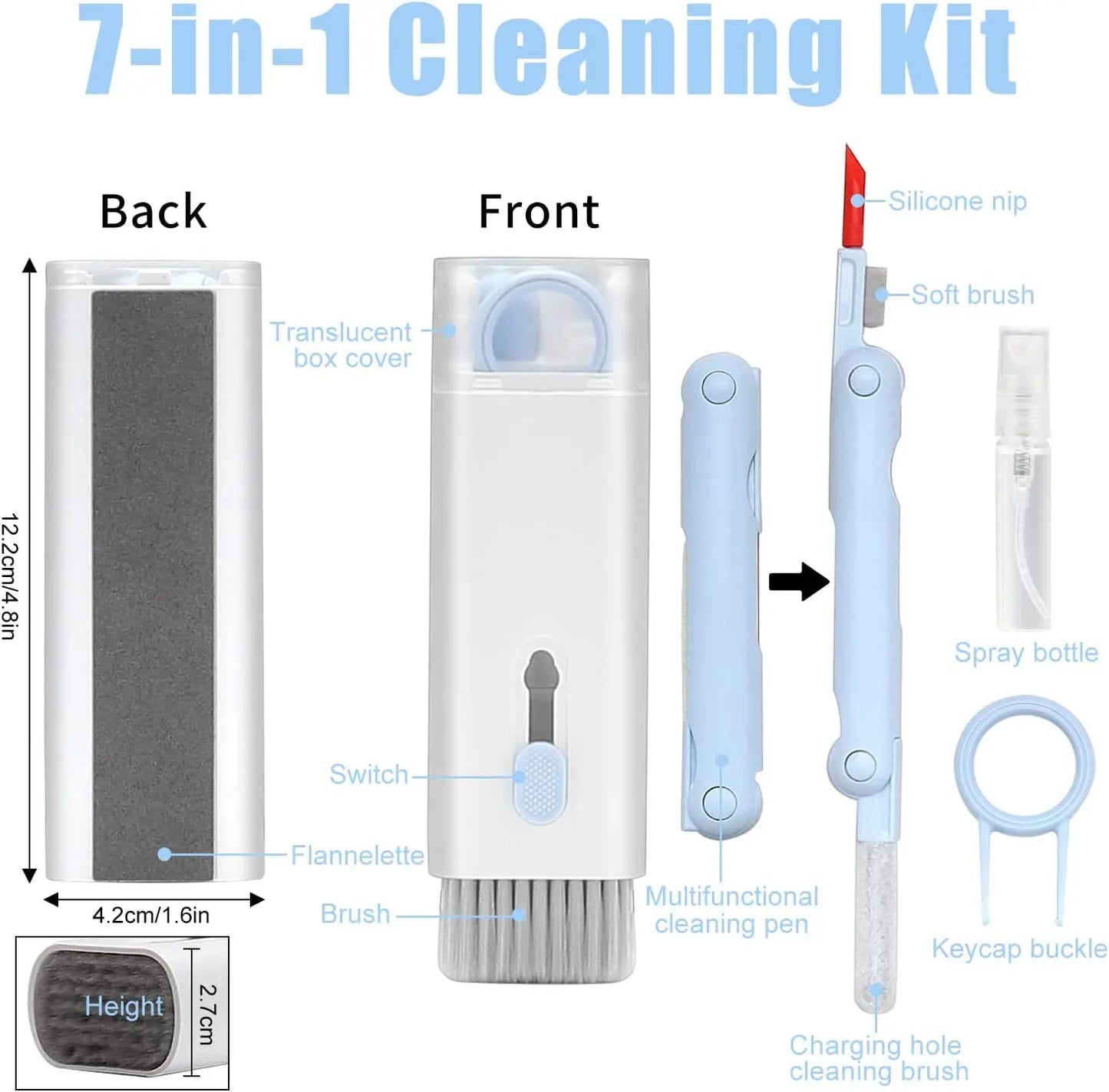 LuxePro 7-in-1 Portable Electronics Cleaner